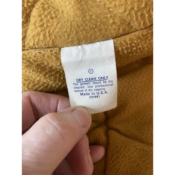 Vtg Polo Club Manhattan Sz XL Hvy Qltd Lining Green Navy Trim Full Zip Pkts Wool - Picture 8 of 11